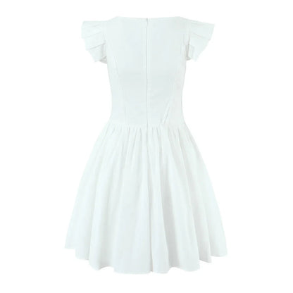 Floral Embroidery Cotton Summer Women&