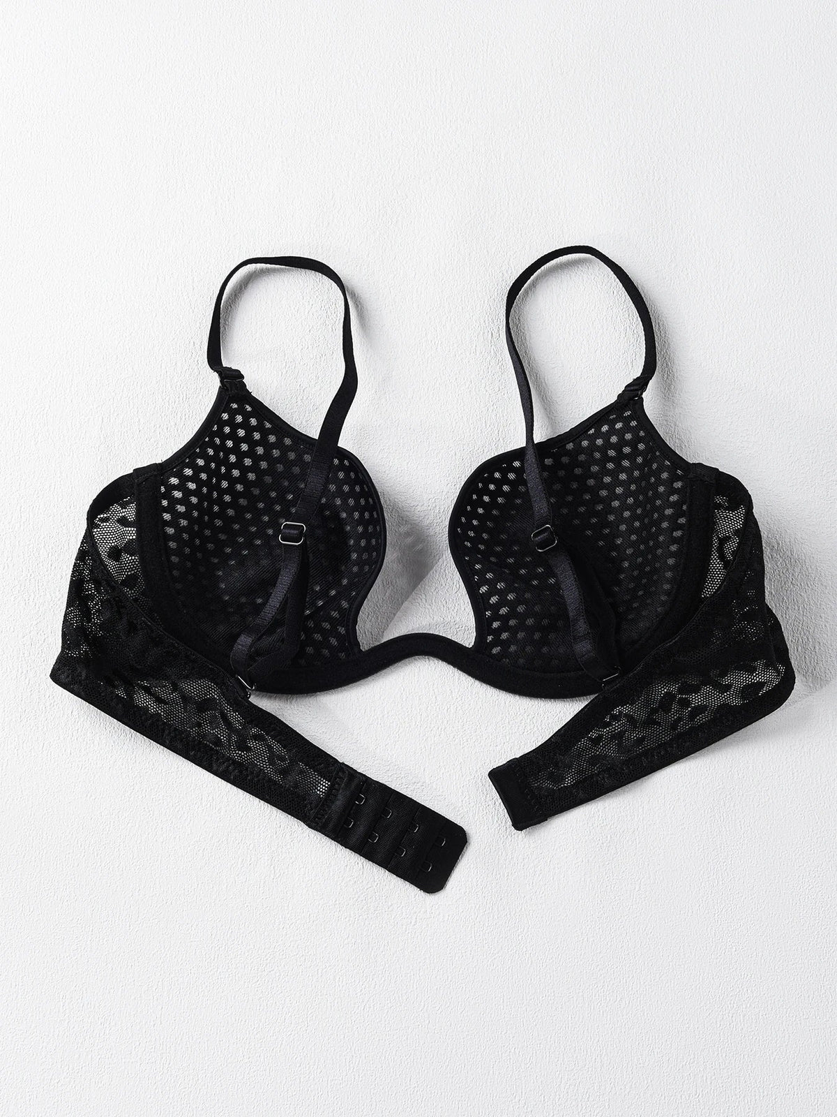 Sexy U-shaped spacer bra thin mesh Breathable underwear underwire comfortable stylish Lingerie bralette