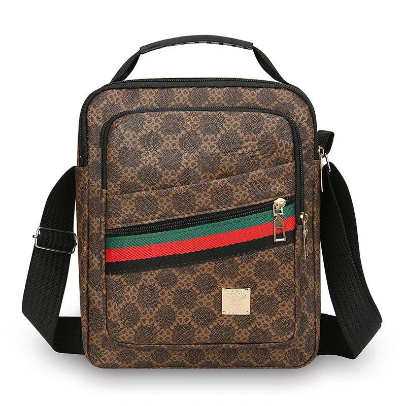 Mens Crossbody Bag With Multi Layer Design For Travel And Daily Commute Water Resistant Oxford Material
