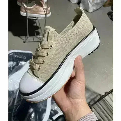 Summer Knitted Breathable Sneakers Women&