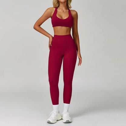 2/3-Piece Activewear Set – Sports Bra &amp; High Waist Leggings
