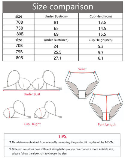 Push Up Bra Women Lace Up Front Decoration Bralette Sexy Plunge Bra with Shoulder Straps Black Pink Lingerie Underwear B2745