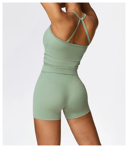 Strappy Sports Bra For Women Gym Workout Tops Sexy Yoga Bra Gather Fitness Push Up Training Running Female Sport Vest