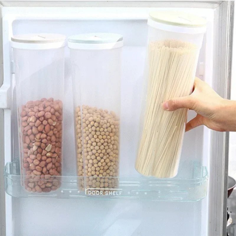 Noodles Sealed Can Kitchen Accessories Food Grade Plastic Kitchen Storage &amp; Organization Quantitative Divided Can Storage Box