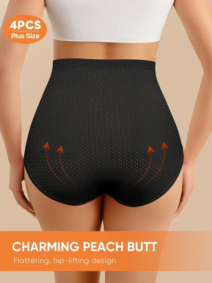 4pcs Plus Size Women&