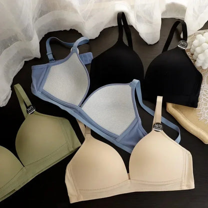 Seamless Bras Women Underwear Sexy Lingerie Fashion Brassiere Top Candy Color Adjustable Bra Female Push Up Bralette