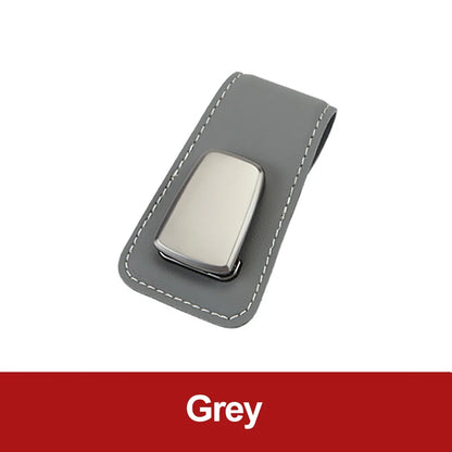 Multifunction Car Sun Visor Glasses Clip Leather Eyeglasses Clip Automobile Sunglasses Holder Card Case Auto Interior Accessorie