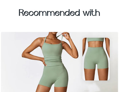 Strappy Sports Bra For Women Gym Workout Tops Sexy Yoga Bra Gather Fitness Push Up Training Running Female Sport Vest