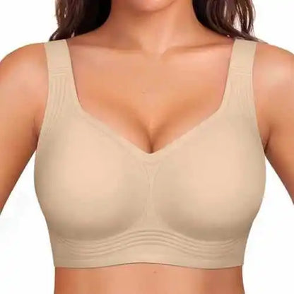 Womens Wireless Jelly Seamless and Wire-free Bra Supportive Full Cup Soft Support Comfortable and Breathable Bra Plus Up
