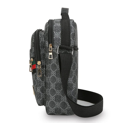 Mens Crossbody Bag With Multi Layer Design For Travel And Daily Commute Water Resistant Oxford Material