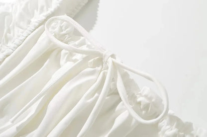 Bowknot White Summer Women&
