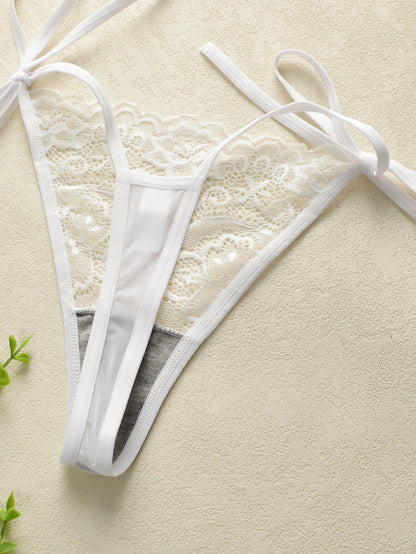 2 pcs Low Waist Lingerie Lace Thong For Women Sexy Panties Comfortable Underwear Female Underpants C847
