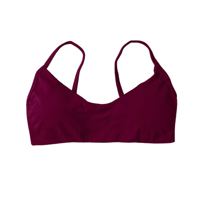 NCLAGEN Scoop Neck Bra High Support Thin Strap Seamless Pilates Yoga Underwear Push-up Gym Clothes Workout Running Fitness Top