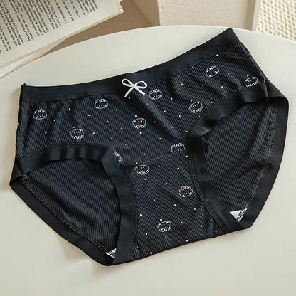 4pcs New Arrival Mid Waist Dot Print Underwear Ladies Sexy Panties for Women Comfortable Girls Briefs Intimates Lingerie