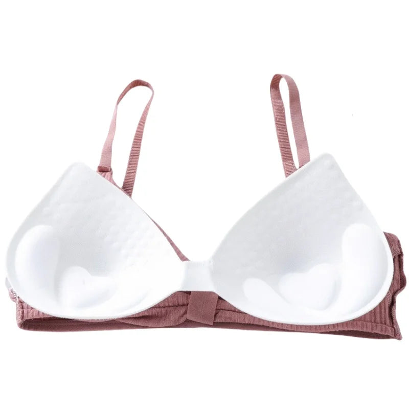 Wire Free Bras For Women Push-Up Bra Sexy Lingerie Padded Bra Top Seamless Underwear Solid Color Brassiere Intimates