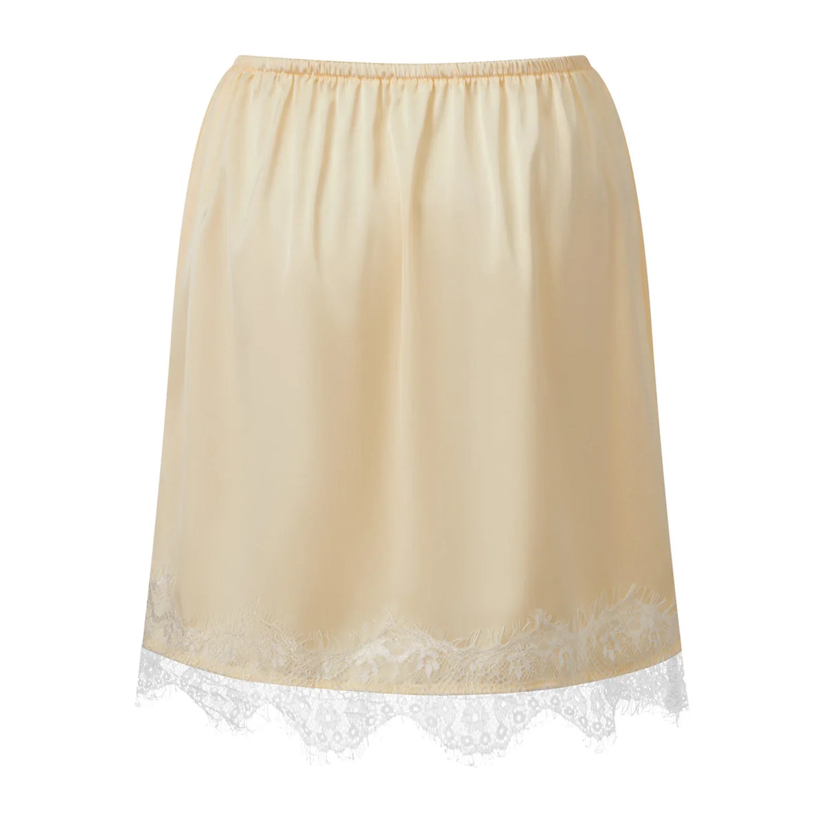 Womens Casual Stylish High Waist Short Skirts olid Color Satin Lace Trim Mini Skirt for Daily Life Club Party and More