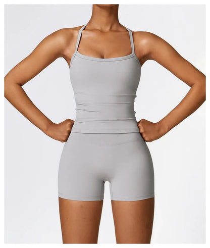 Strappy Sports Bra For Women Gym Workout Tops Sexy Yoga Bra Gather Fitness Push Up Training Running Female Sport Vest