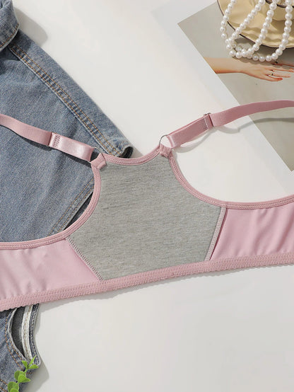 Plus size New Sweet Pink Front Button Underwear Sexy Gathering Large Size Underwear Easy to Wear and Take Off Lingerie MR3022