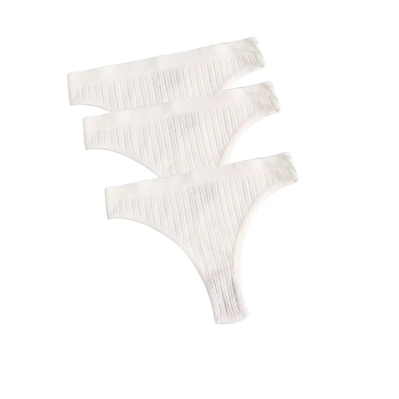 3Pcs/Set Seamless Panties Women Low Waist Briefs Soft Underwear Solid Color Sexy Lingerie Female Underpants Stretch Panty