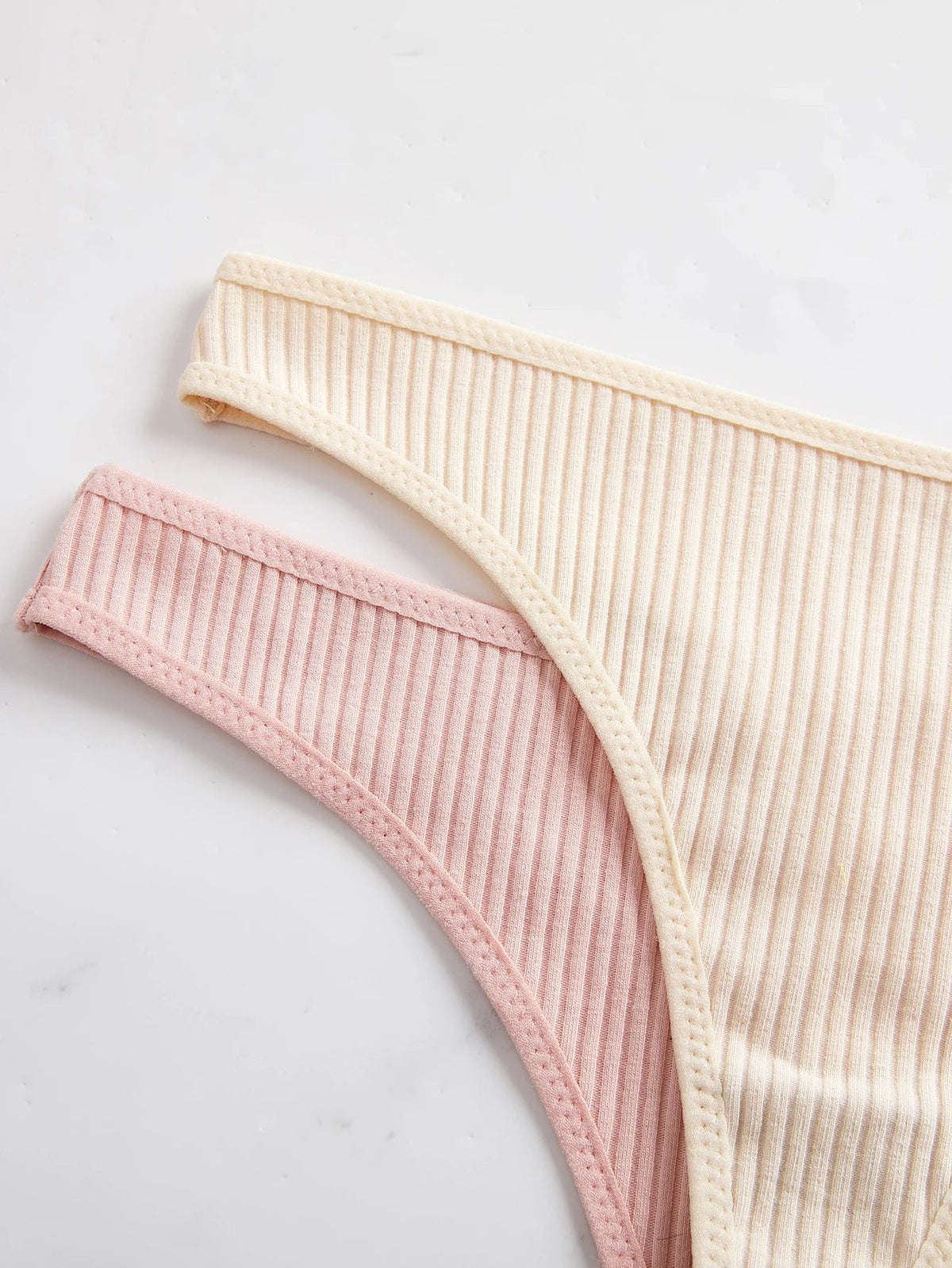10Pcs Ribbed Women&