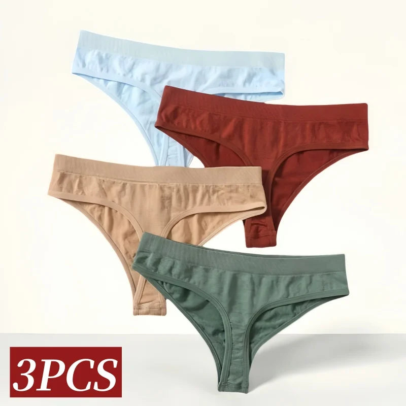 3Pcs/Set Thongs Women&