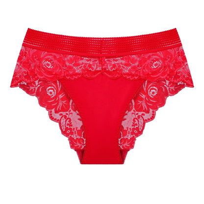 3pcs/pack Low Waist Floral Women&