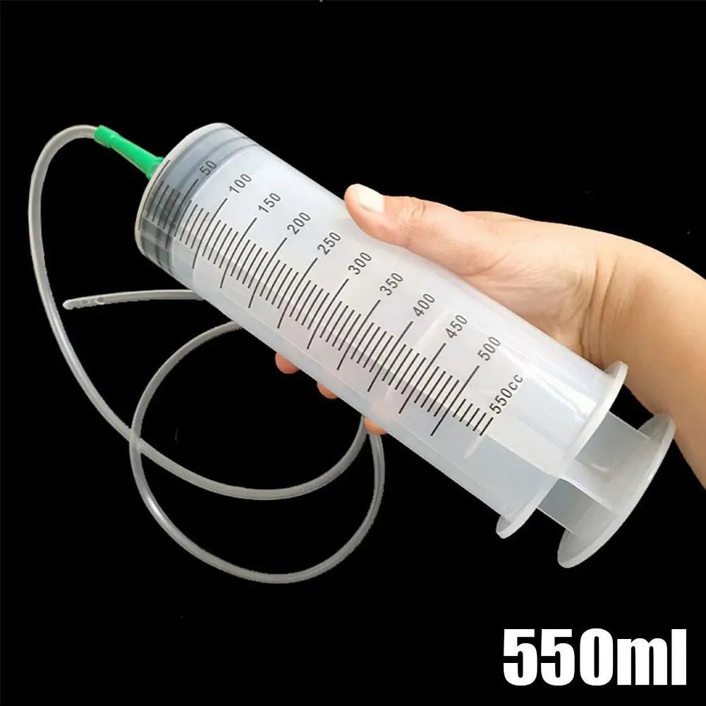 Large Capacity Syringes Reusable Needle Barrel Oil Pump with Scale Oil Suction Vacuum Syringe Pistol Pump Extractor