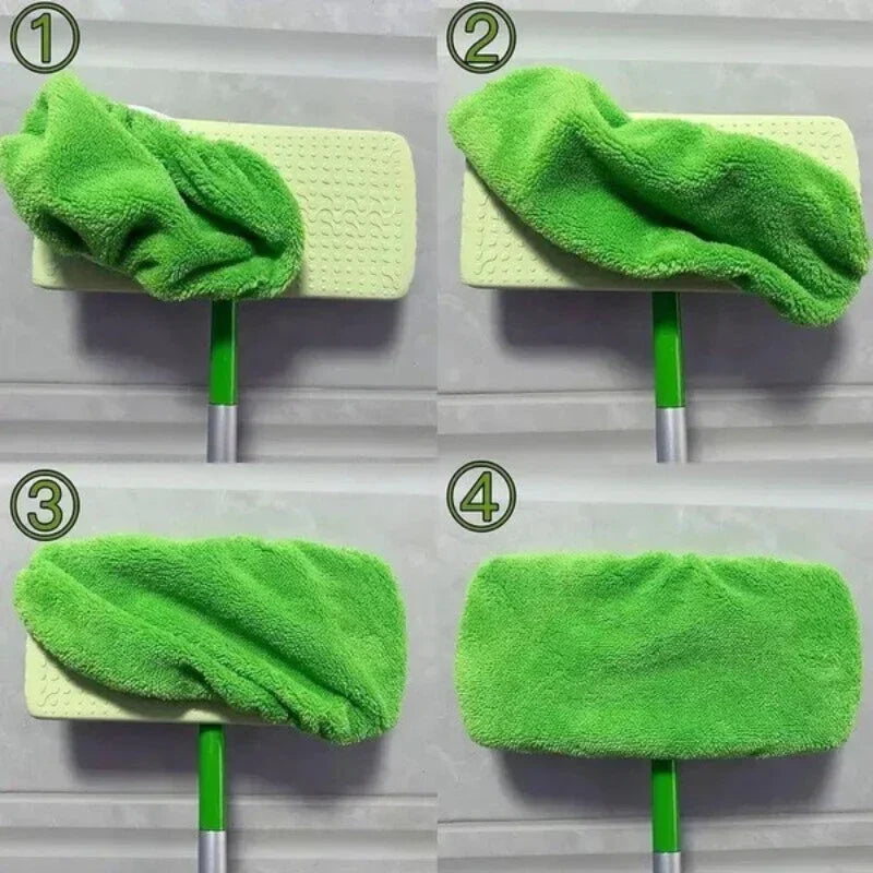 Eco-Friendly Mop Cover Set – 6-Pack Washable Flat Mop Pads for Dusting, Wet Mopping &amp; Pet Hair Pickup, Reusable Alternative to
