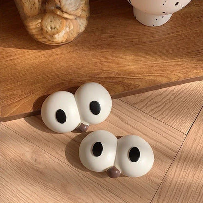 1 Pair Cute Big Eyed Hole Shoe Charms Cartoon Funny Fun Shoes Decoration Kids Adult DIY Shoe Buckles Slipper Accessories Fashion