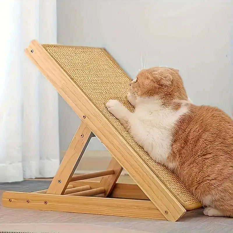 1pc Durable Hemp Rope Cat and Rabbit Scratching Board - No Mess Sofa Safety Design,Magic Invisible Adhesive,Multi-layer Exercise