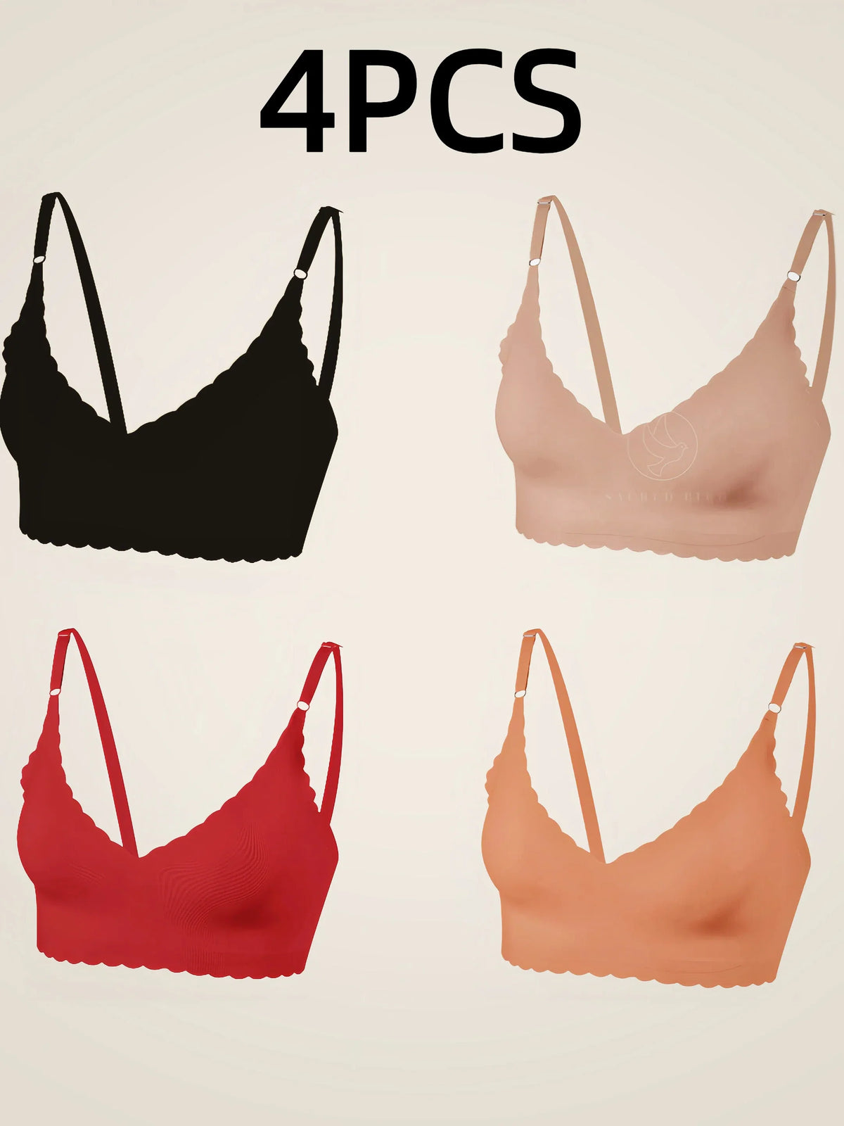 4pcs Women&