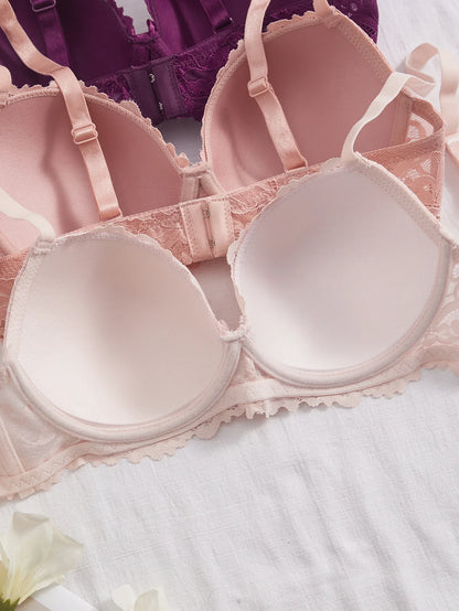 3Pcs Floral Lace Women&