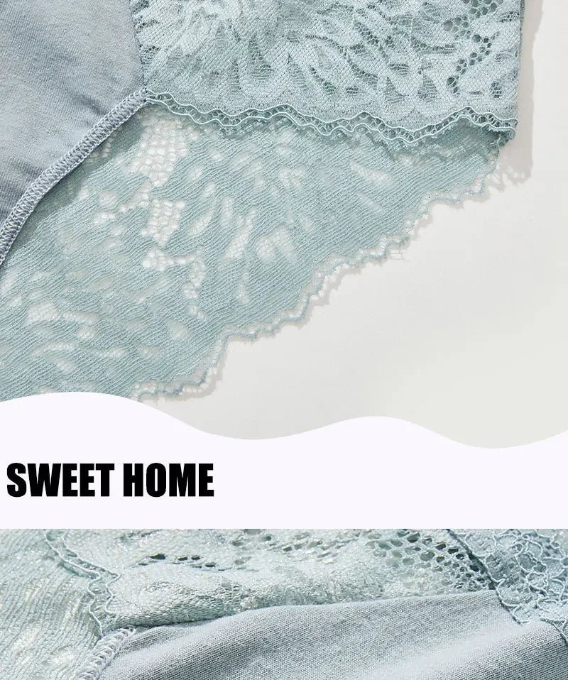 Premium Seamless Lace Briefs for Women – 3-Piece Set
