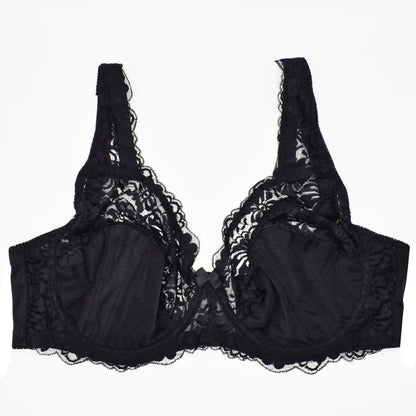 Bras For Women Minimizer Brassiere Plus Size Lace Bra Support Underwire Full Big Cup Thin Adjusted-straps D E F G H I