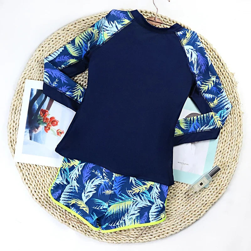 2026 Sexy Floral Long Sleeve Two-Piece Women&