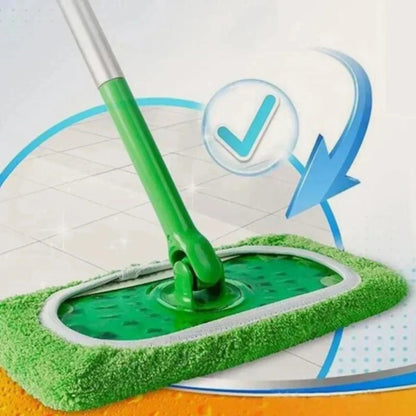 Eco-Friendly Mop Cover Set – 6-Pack Washable Flat Mop Pads for Dusting, Wet Mopping &amp; Pet Hair Pickup, Reusable Alternative to