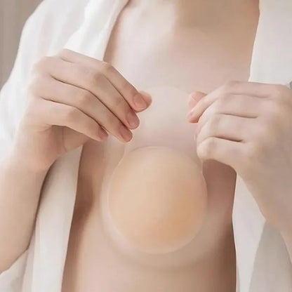 10 Pair 6.5CM Silicone Nipple Covers Adhesive Bra Stickers Invisible Lift Up Chest Pads Reusable Breast Petals for Women