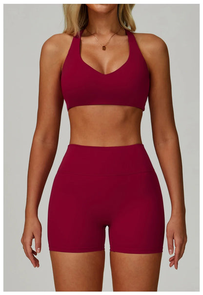2/3-Piece Activewear Set – Sports Bra &amp; High Waist Leggings