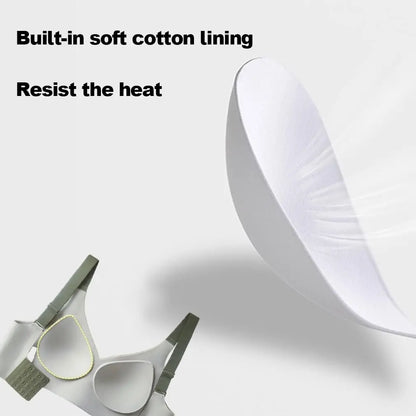Push-Up Bra Women Seamless Ladies Underwear V-neck No Steel Ring Adjustable Comfortable Thin Top Bra Breathable Gathered