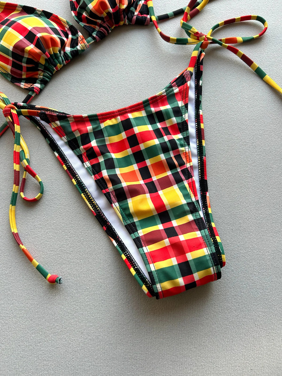 Micro Bikinis 2026 Sexy Women Swimsuit Swimwear Female Bikini Set Plaid Brazilian Biquini Bathing Suit Swimming Suit Beachwear