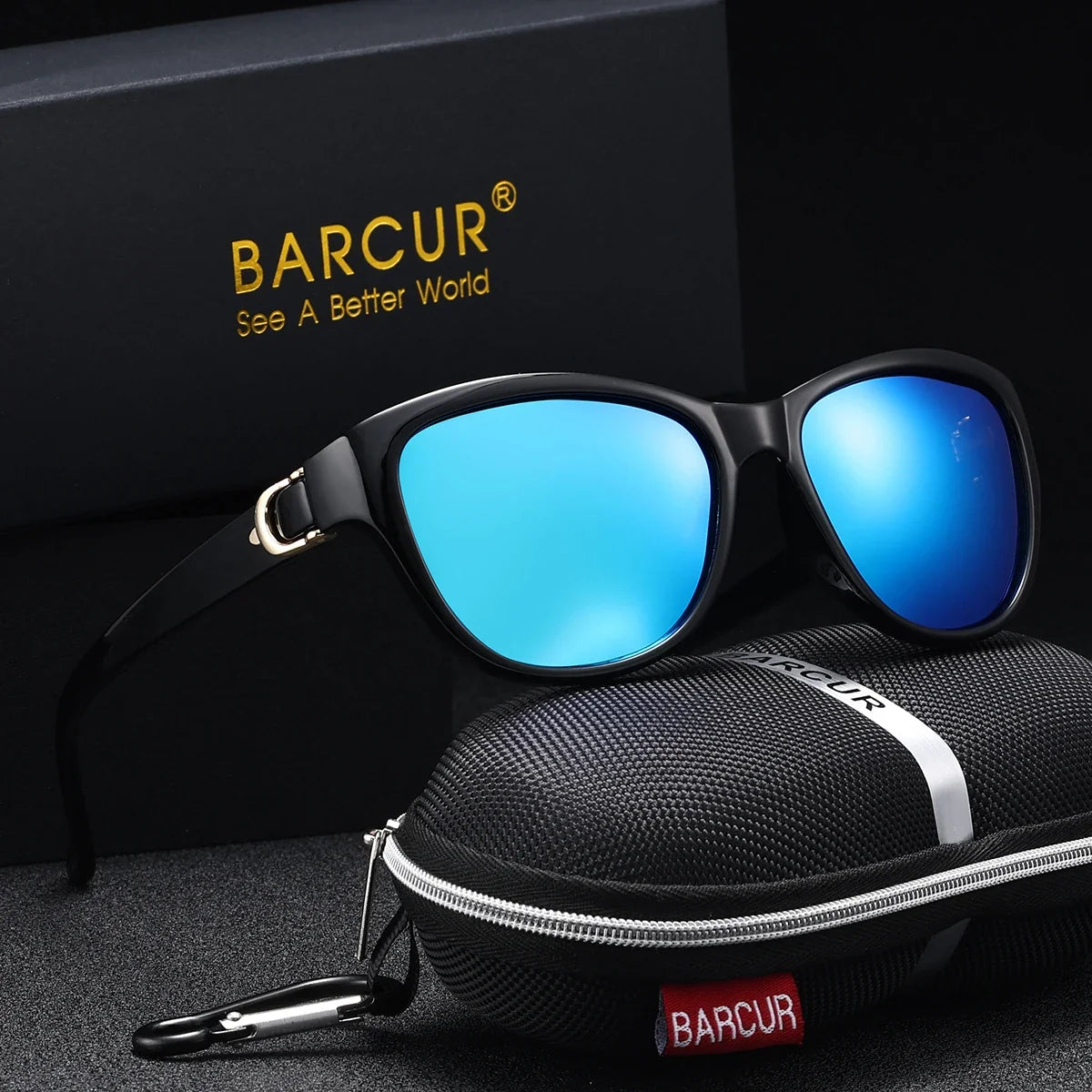 BARCUR Polarized Men’s Fashion Sunglasses – Elliptical Gradient TAC Lens with UV400 Protection – Lightweight Stainless Steel Frame Stylish Summer Eyewear for Travel Driving &amp; Outdoor Gift Occasions