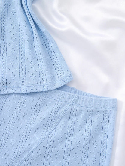 Ladies Sleepwear Set Strap Top And Short Pants Home Clothes Comfortable Soft Material Women&