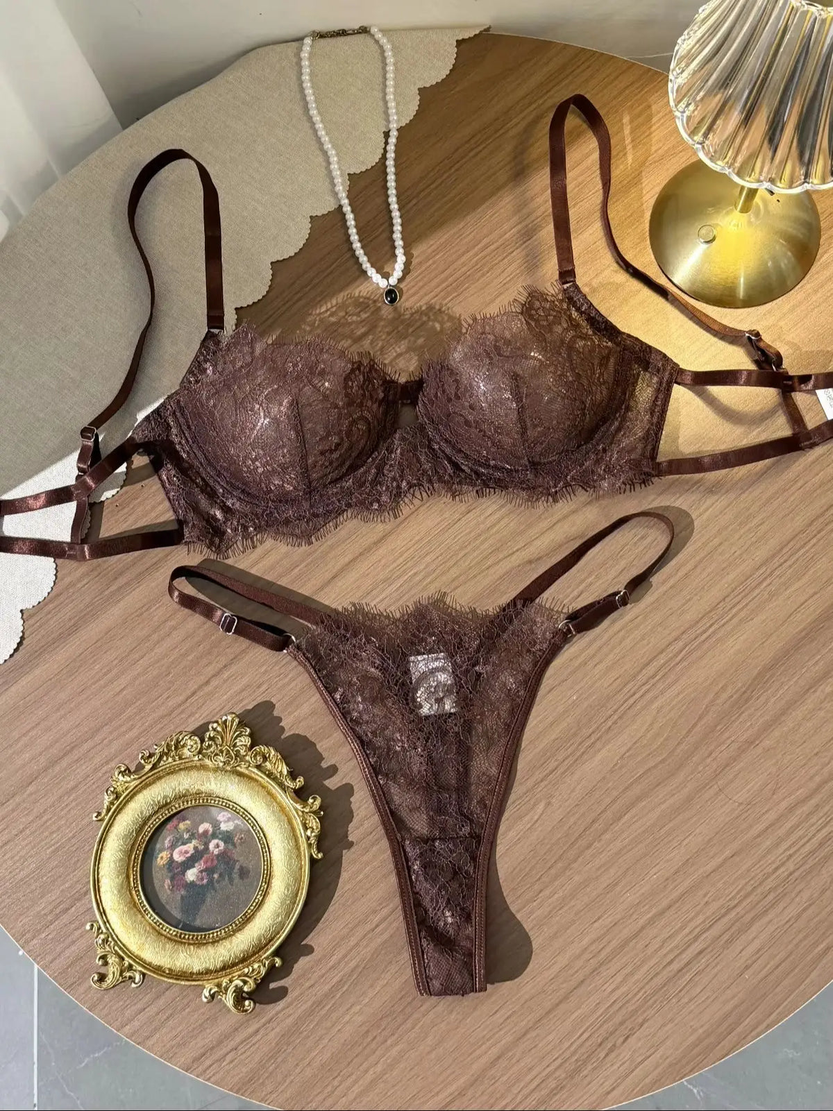 Elegant Summer Lace Bra Sheer Embroidered Comfortable Support Anti-Sag Full Coverage Modest Design &amp; Women Large Chest Minimize