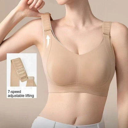 New Seamless Minimizer Bra for Women, Full Cup Lift &amp; Side Support, Anti-Sagging Wireless Comfort, Adjustable Plus Size Bras