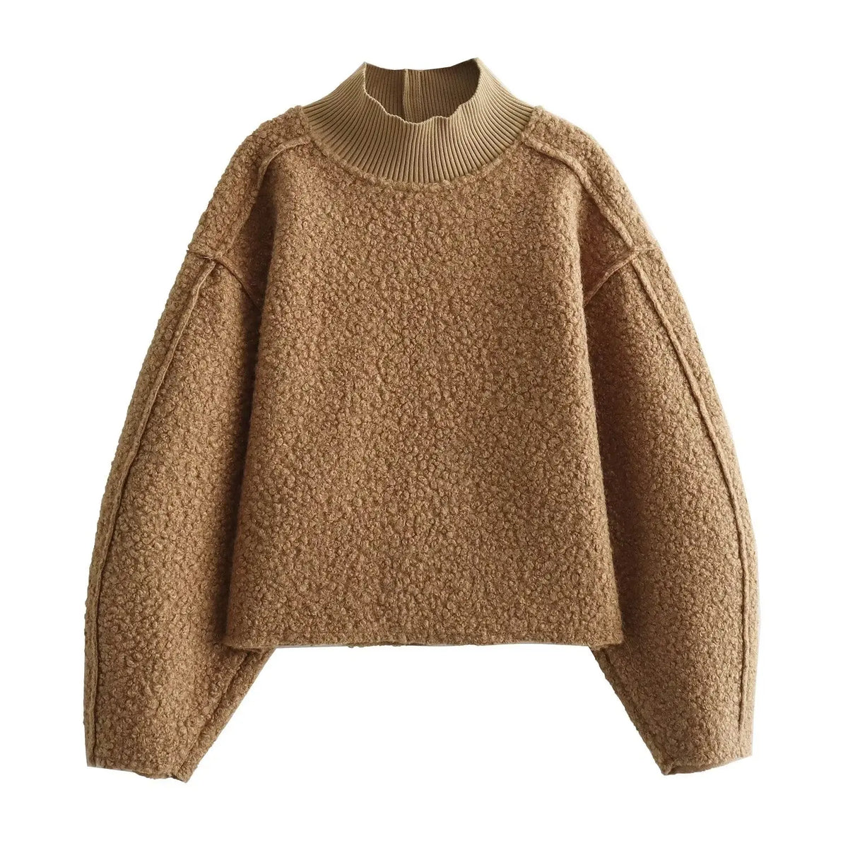 Foridol Turtleneck Fluffy Hoodie for Women Autumn Casual Loose Pullovers Female Basic Fashion Winter Women&