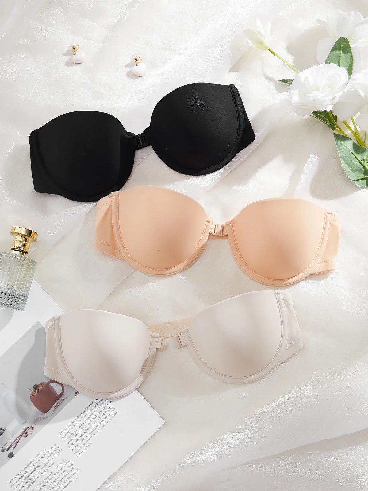 3Pcs/Set Demi Cup Seamless Women&