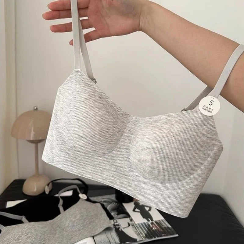 Comfortable Seamless Bras Soft Support Push-Up Bra for Women Small Bust Anti-Sag Underwire Women&