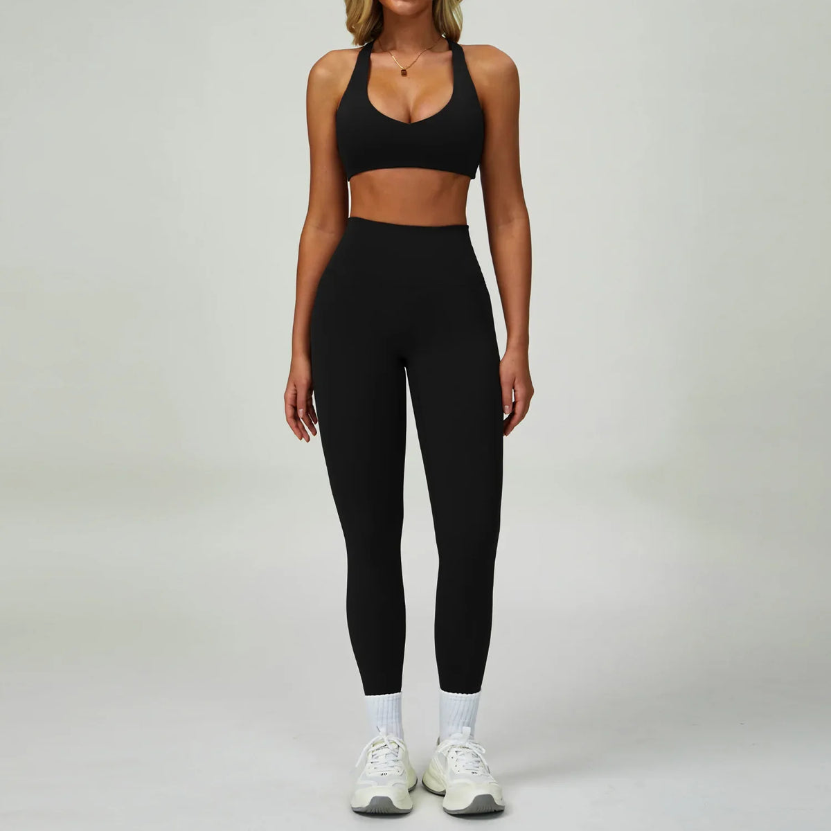 2/3-Piece Activewear Set – Sports Bra &amp; High Waist Leggings