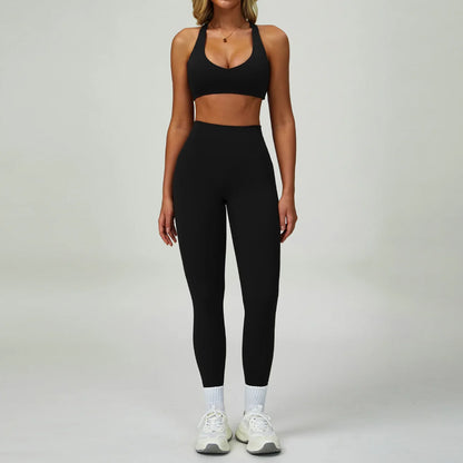 2/3-Piece Activewear Set – Sports Bra &amp; High Waist Leggings