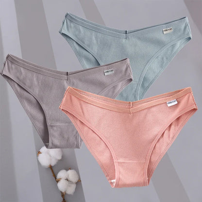 Comfortable Cotton Briefs for Women – 3-Piece Panty Set